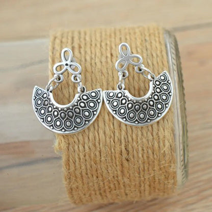 Geometric Fan-shaped Stud Earrings