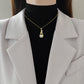 Diamond Pearl Necklace & Earrings Set