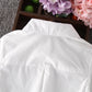 New!! Girls White Blouse Long Sleeves Tops