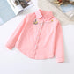 New!! Girls White Blouse Long Sleeves Tops