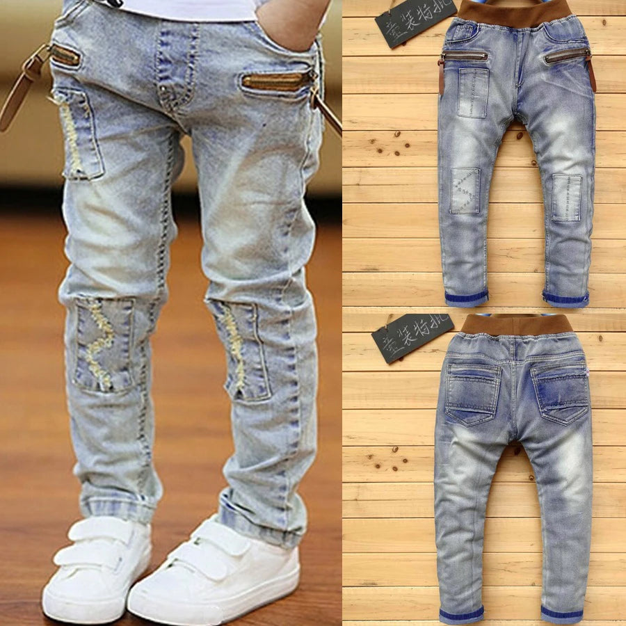 IENENS Years Boys Slim Straight Jeans 4-11