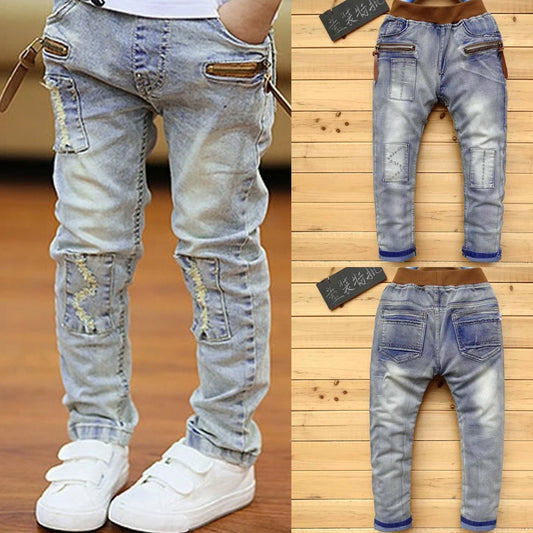 IENENS Years Boys Slim Straight Jeans 4-11