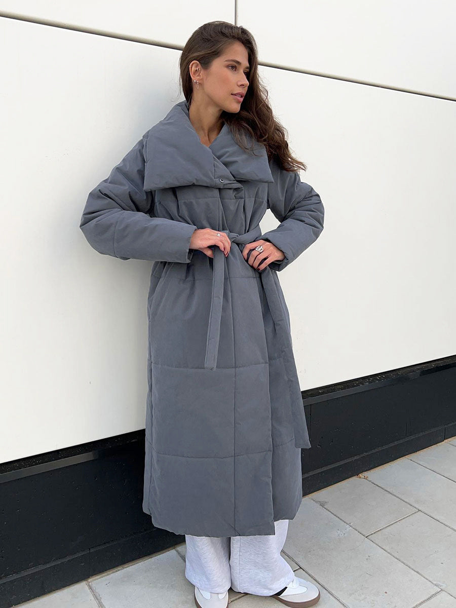 Women's Large Lapel Long Coat