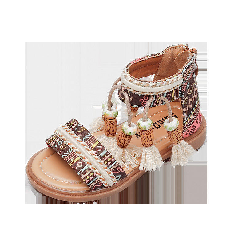 Baby Girl's Retro Seaside Sandals