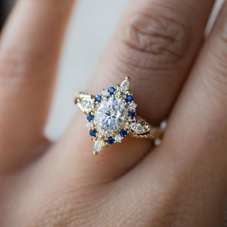 Inlaid Fashion Ring