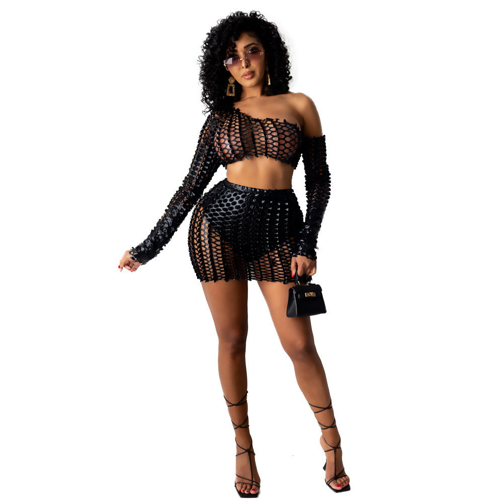 2 Pcs Hollow Out Net Set