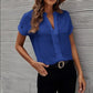 Women's V-neck Short Sleeved Shirt