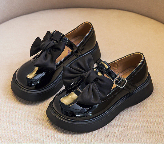 Chrildren's Black Leather Loafer