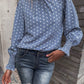 Polka Dot Puff Sleeve Shirt