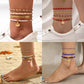 Rice Bead 4 Layer Ankle Chain