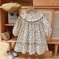 Girls' Long Sleeve Floral Dress
