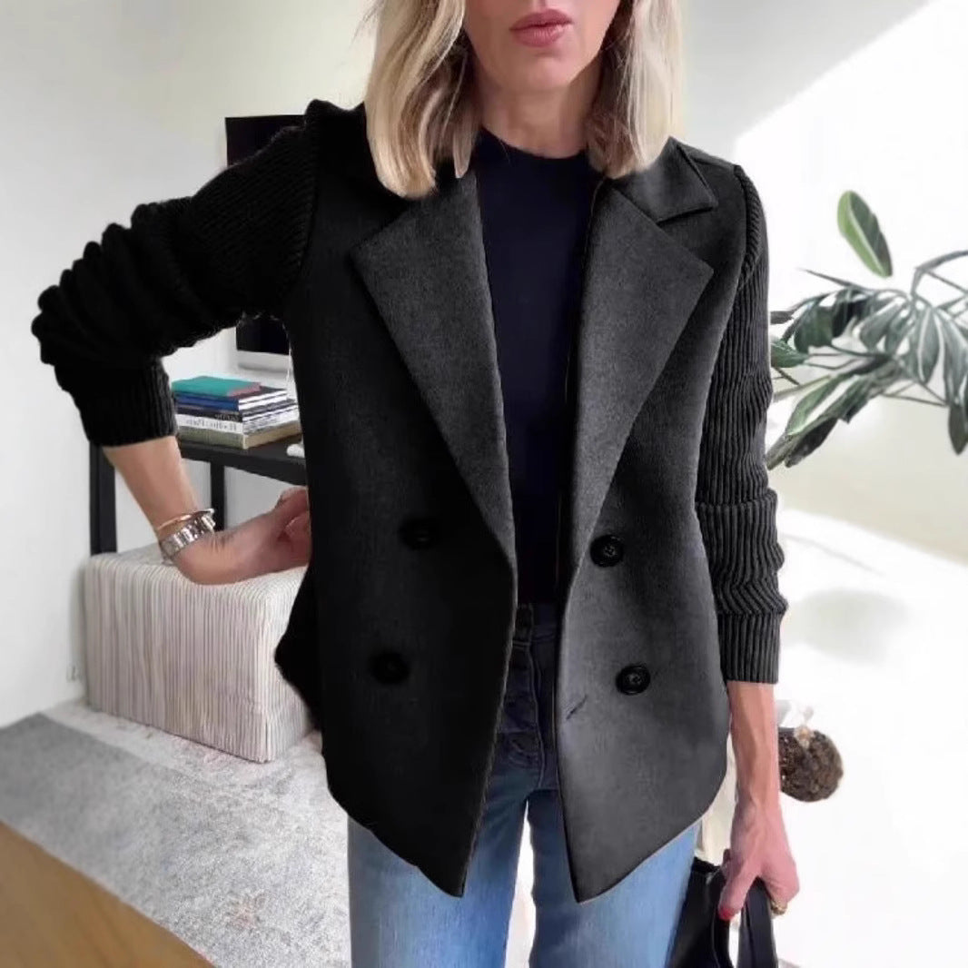 Double Breasted Lapel Jacket