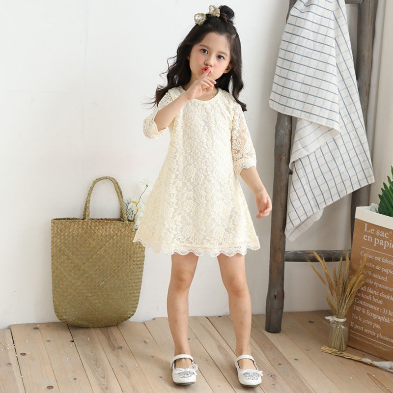 Little Girl's Big Girl Lace Dress
