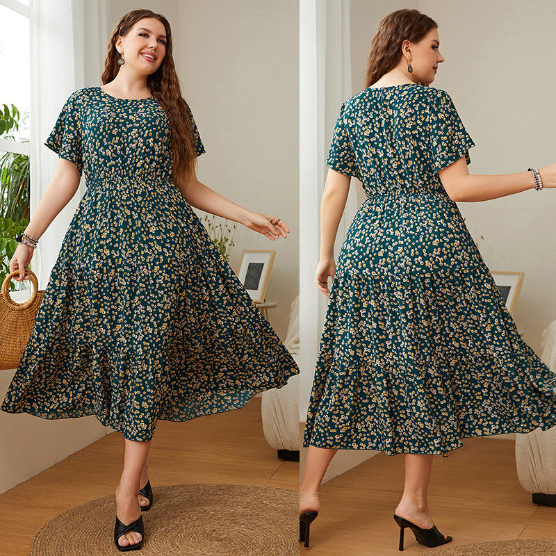 Women's Plus Size Printed Dress