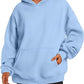 Solid Color Oversized Hoodie For Women