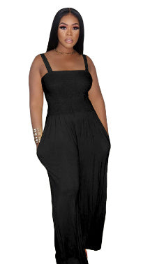 Women's Tube Top Wide Leg Jumpsuit