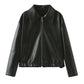 Zippered Leather Jacket