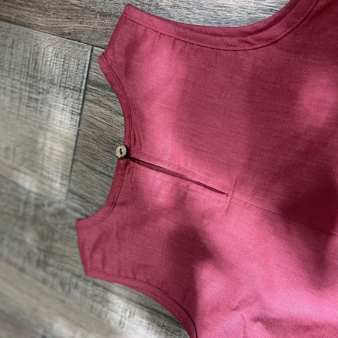 Girls Sleeveless Cotton Dress
