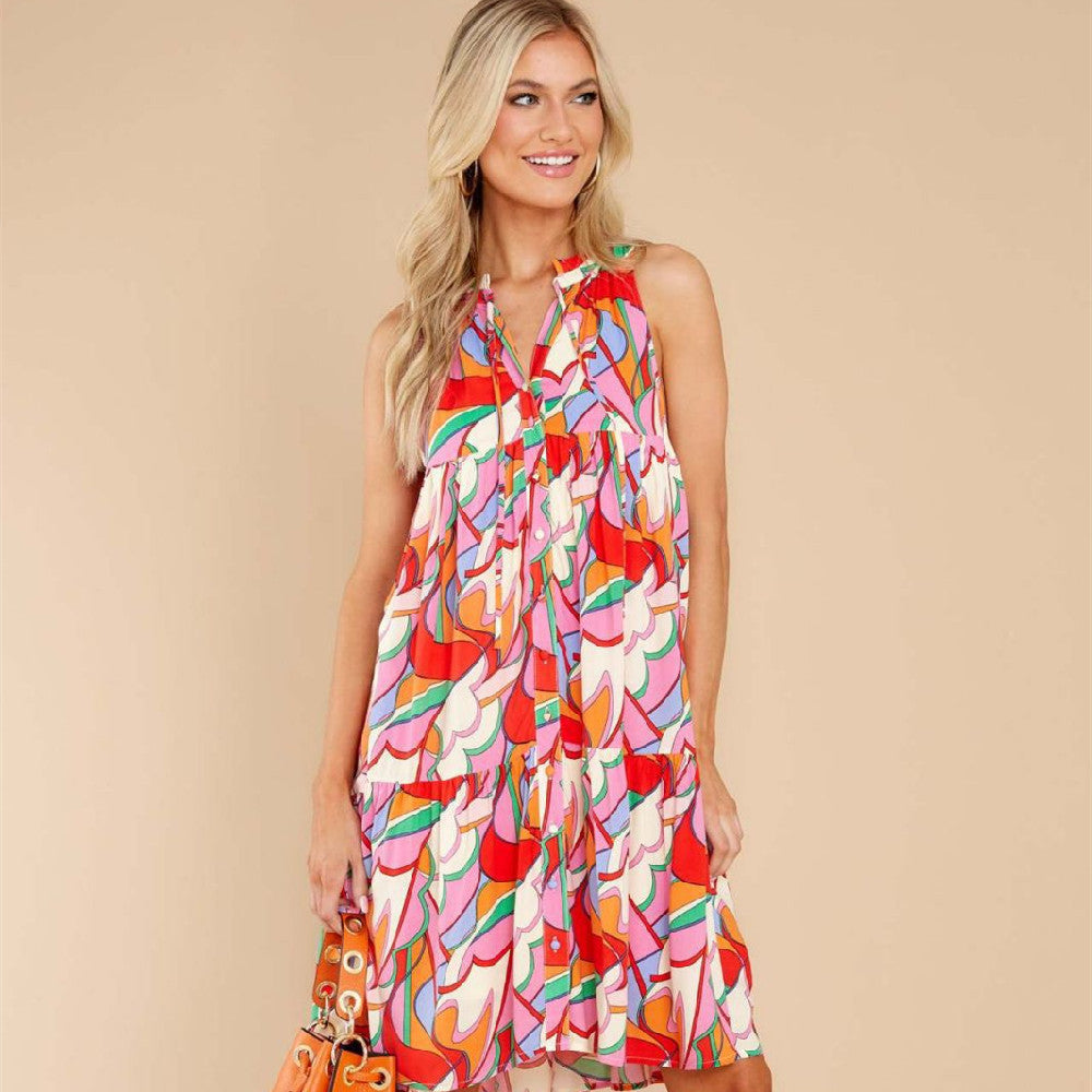 Women's Geometric Dress | Ajanka Inc.