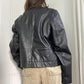Locomotive Style Leather Jacket