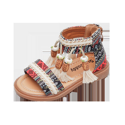 Baby Girl's Retro Seaside Sandals