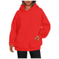 Solid Color Oversized Hoodie For Women