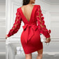 Jacquard Backless Dress