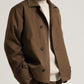 Men's Twill Blended Turn-down Collar Coat