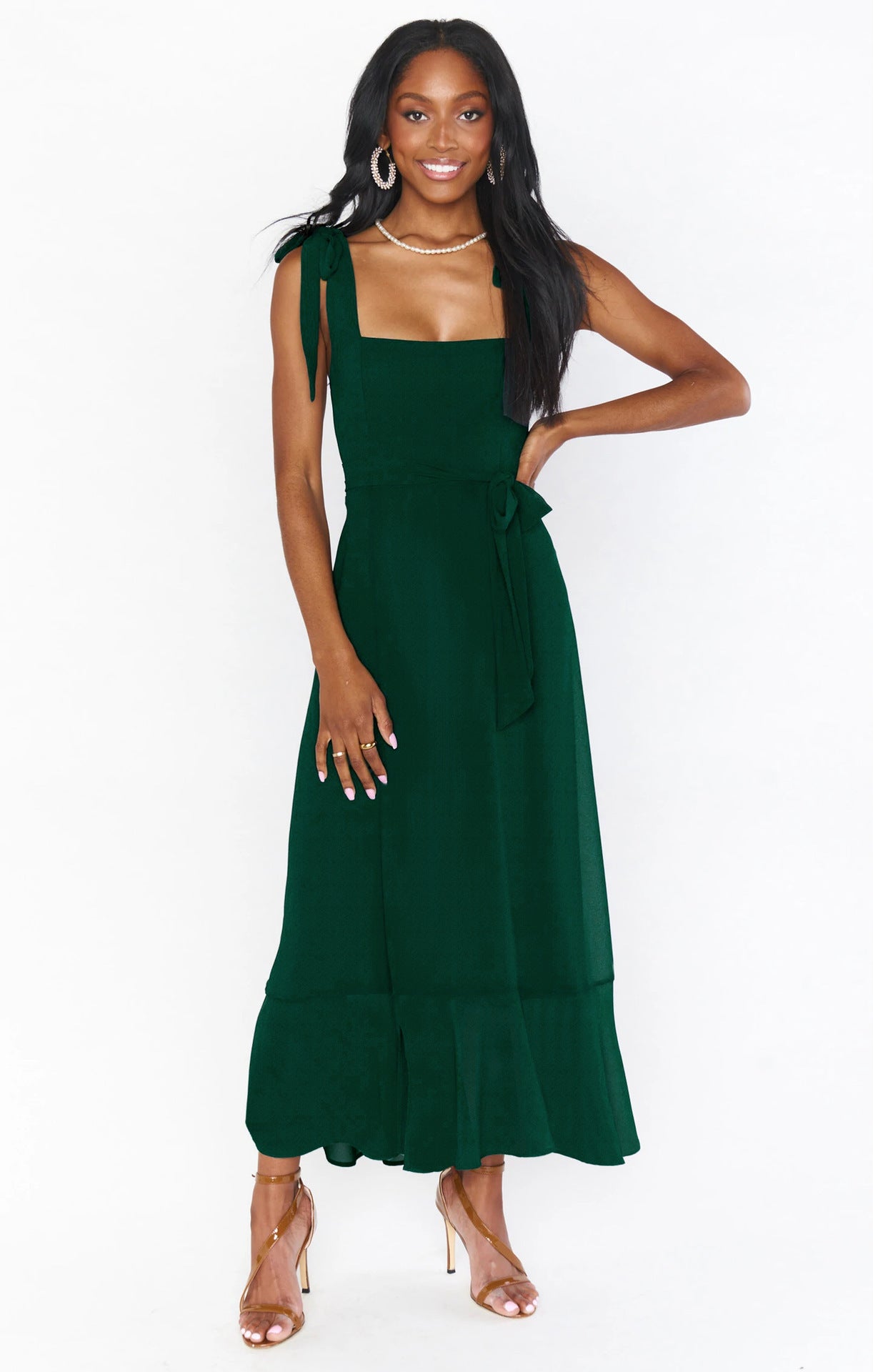 Women's Flared Slit Front Dress