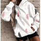 Long Sleeve Solid Color Pullover Hoodie For Women