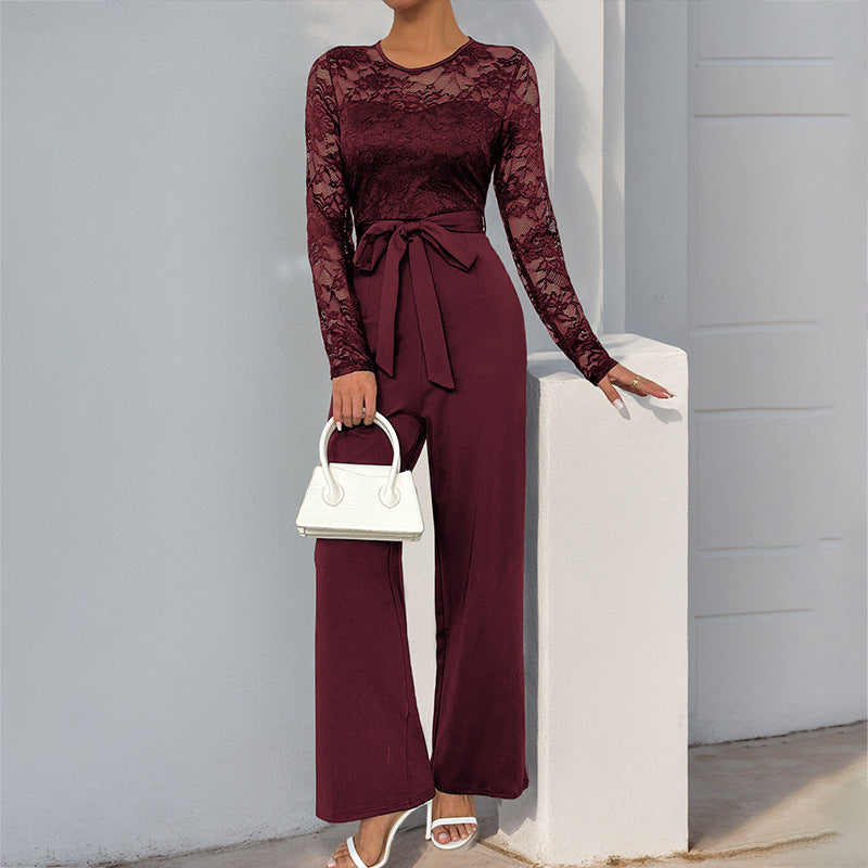 Women's Lace Top Jumpsuit