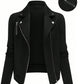 Oblique Zipper Fastener Decoration Slim Casual Jacket