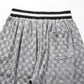 Knitted Jacquard Chessboard Shorts