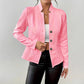 Single-Breasted Slim Office Blazer Jacket
