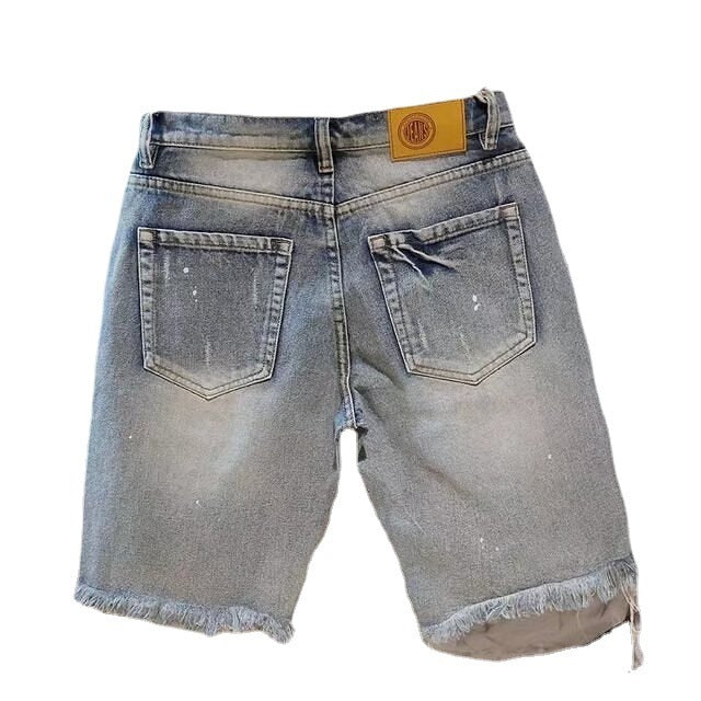 Men's Grunge Denim Shorts