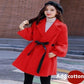 Women's Goat Skin Woolen Coat