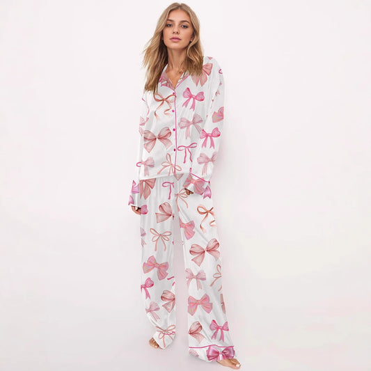 Ladies Printed  Pajamas Set