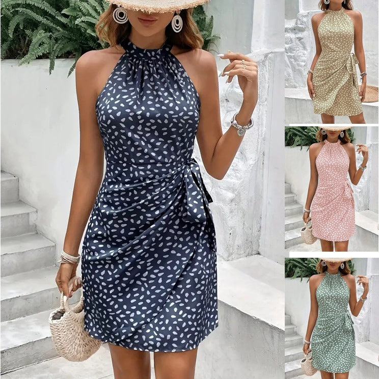 Halterneck  Wrap Dress