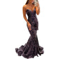Sequined Evening Gown