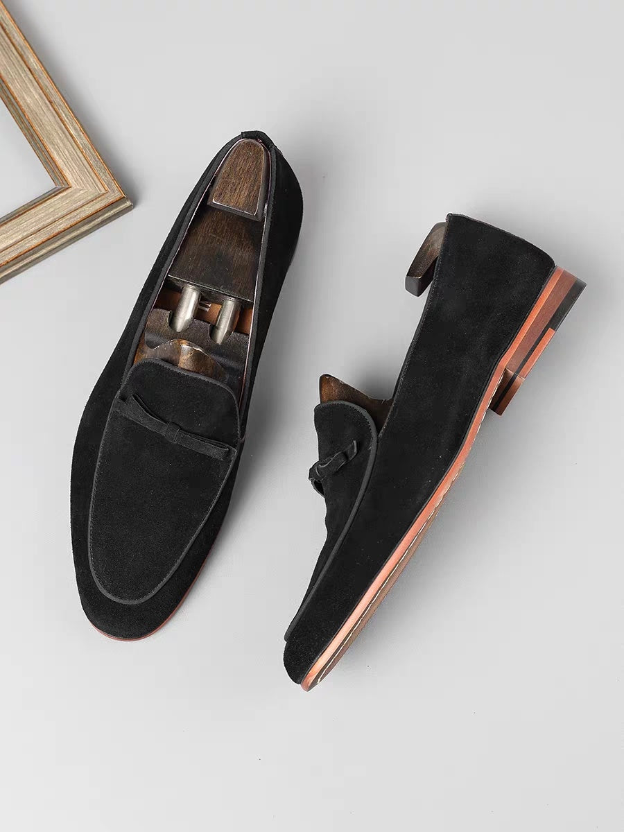 Men's Suede Leather Business Casual Slip-on