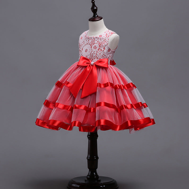 Toddler's Big Bow Princess Dress