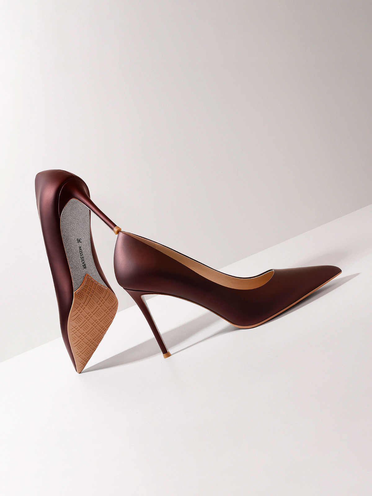 Ladies' Sheep Skin Stiletto Pumps
