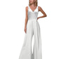 Women's V-neck Chiffon Pants Jumpsuit