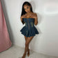 Women's Corset Denim Dress