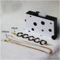 Black And White Polka Dot Clutch Bag