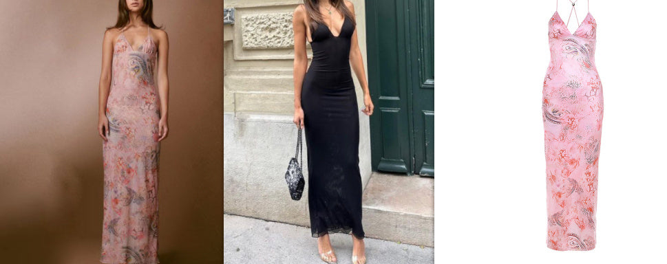 Butterfly Halter Top Dress