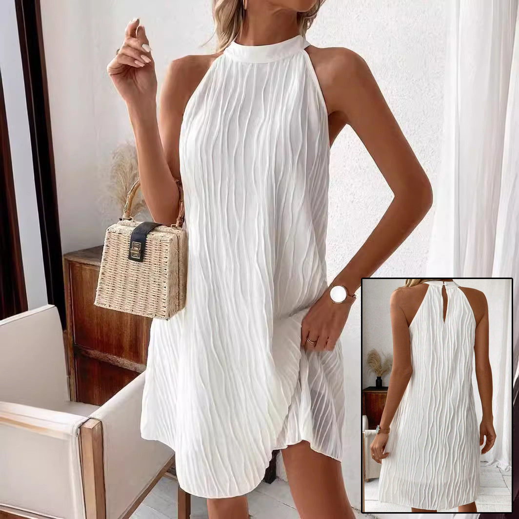 The White Halter Dress