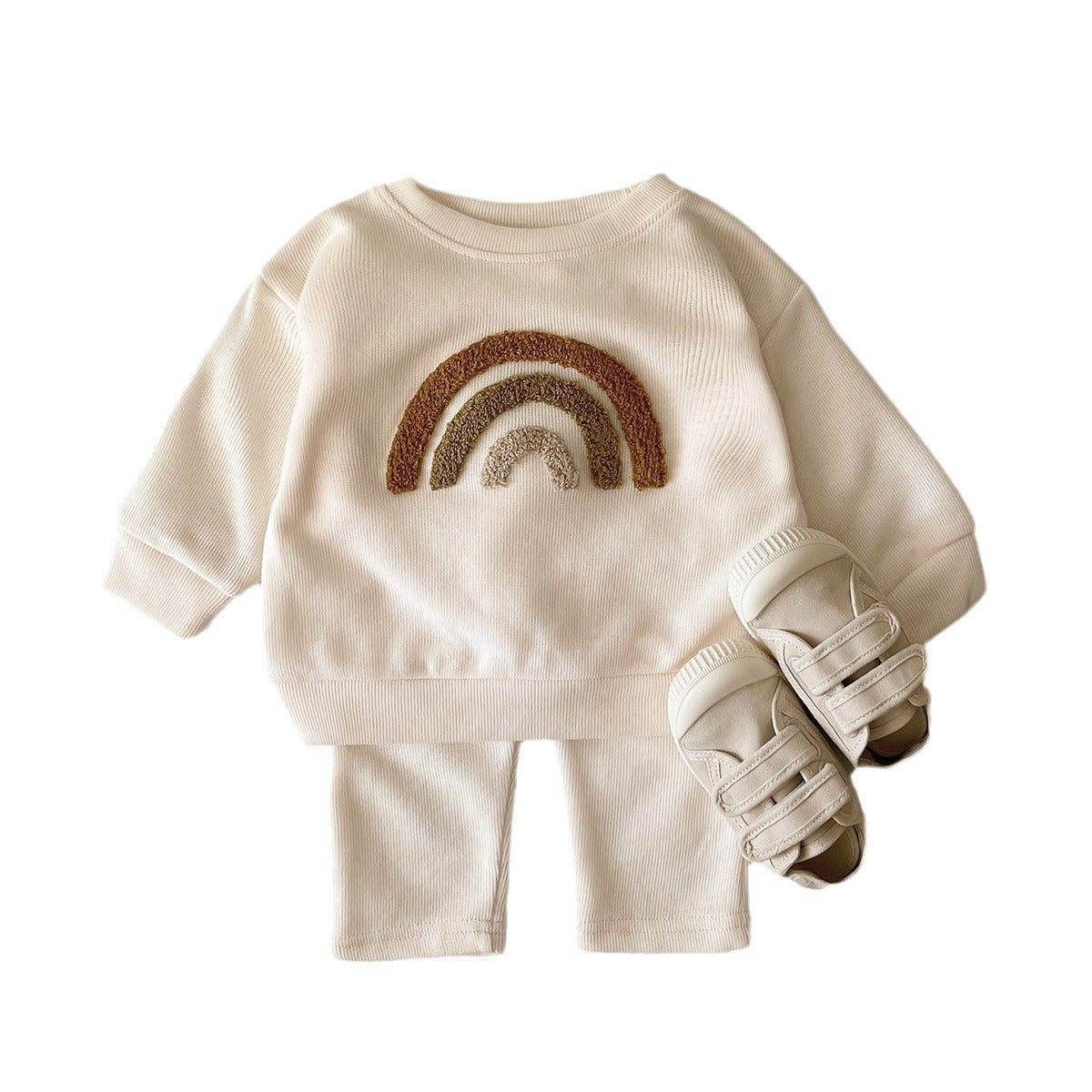 Newborn Alphabet Embroidery 2Pcs