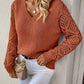Crochet V-Neck Sweater