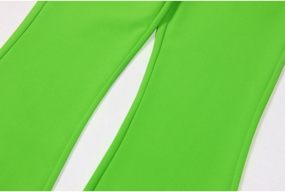 Chenille2 Pcs Pants Suit